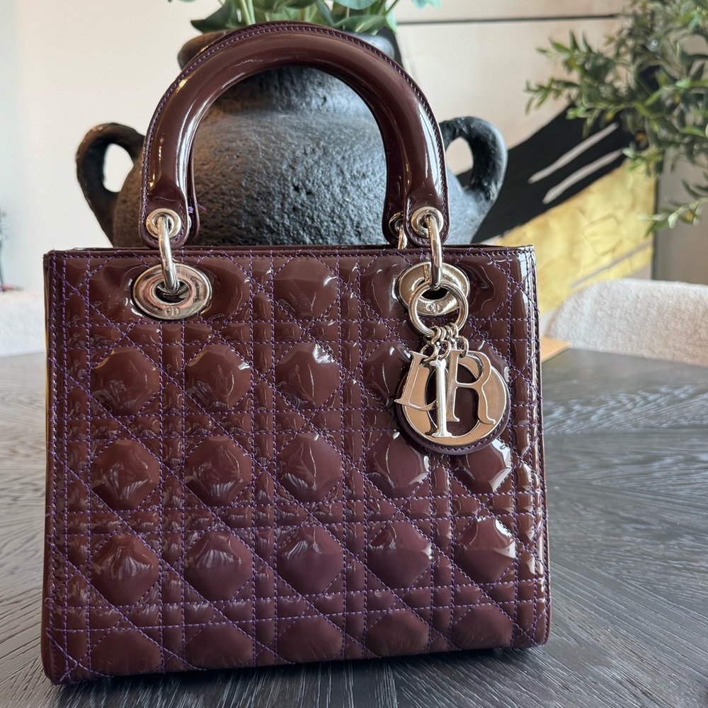 💕Sold💕 Lady Dior Patent Medium Bag